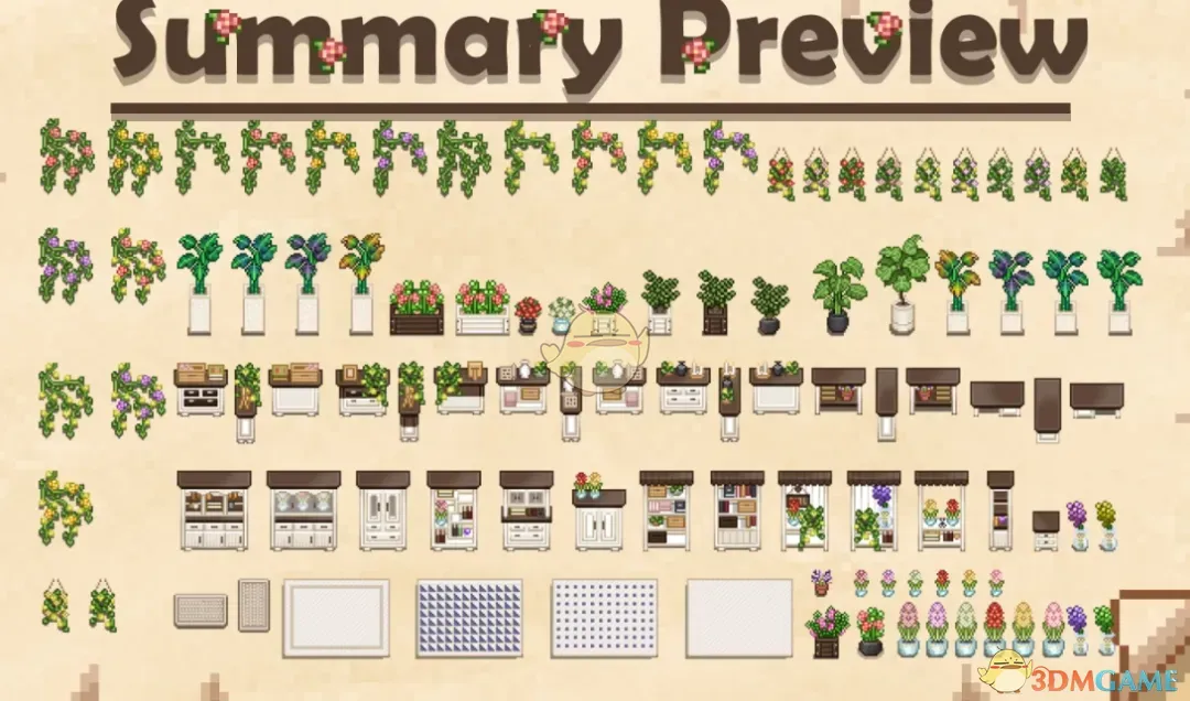 《星露谷物语》植物梦想者家具包MOD
