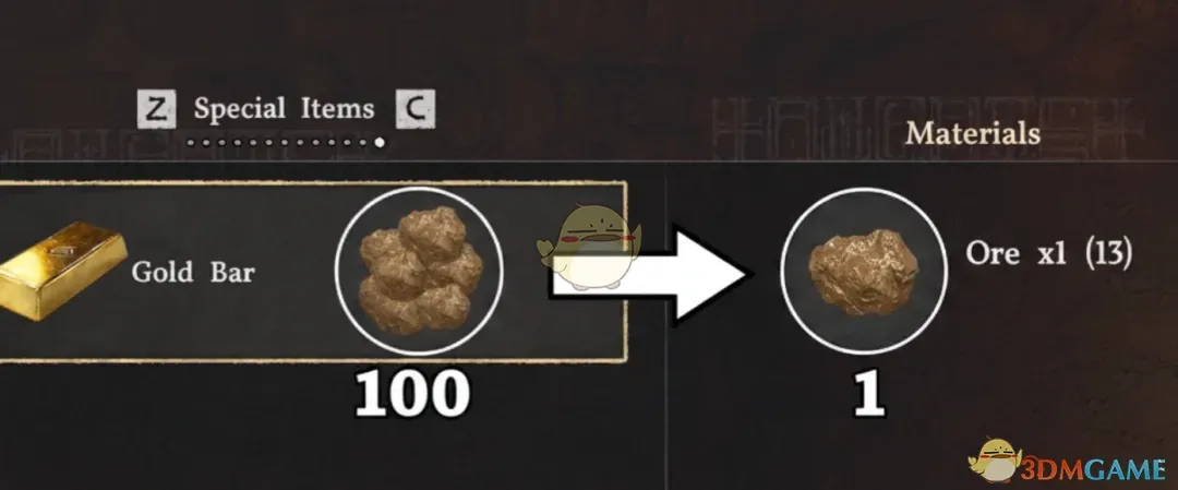 《红色沙漠》1个金矿石制作金条MOD