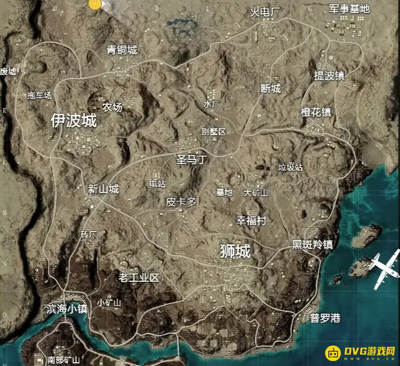 《和平精英》沙漠地图打卡点介绍