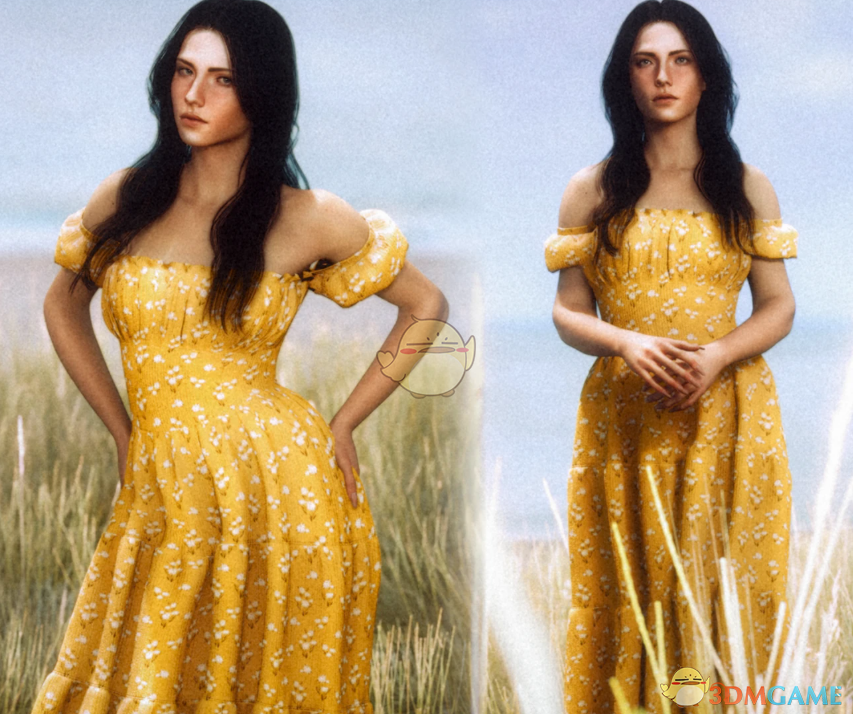 《赛博朋克2077》黄油花连衣裙MOD