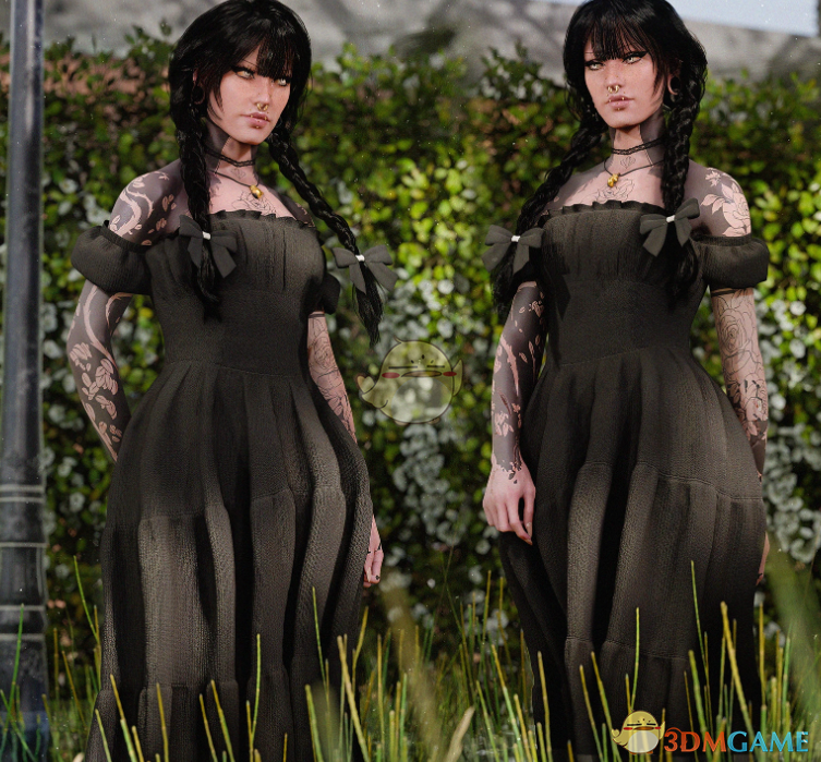 《赛博朋克2077》黄油花连衣裙MOD