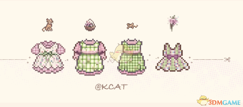 《星露谷物语》洛可可风服装包MOD