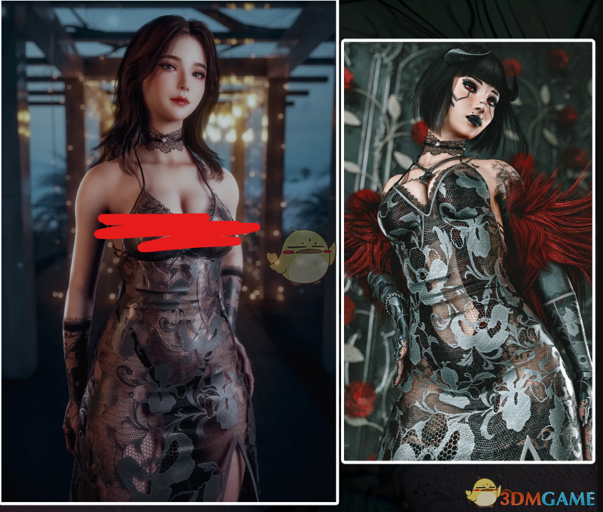 《赛博朋克2077》烟雾轻纱裙MOD