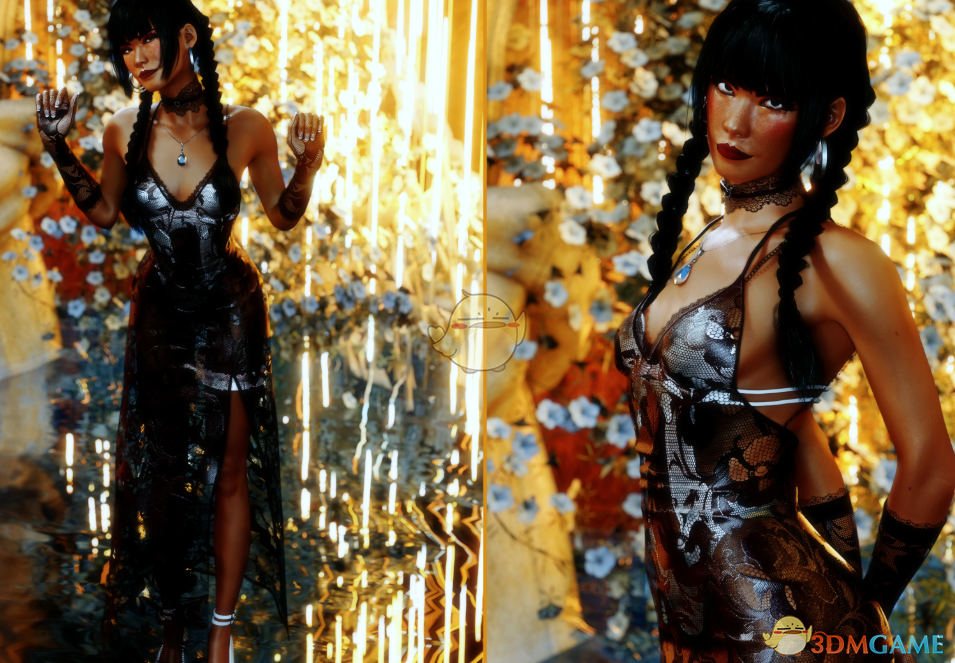 《赛博朋克2077》烟雾轻纱裙MOD