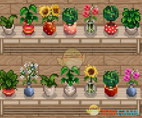 《星露谷物语》微型室内植物家具包MOD