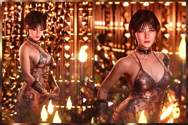 《赛博朋克2077》烟雾女王裙外观MOD