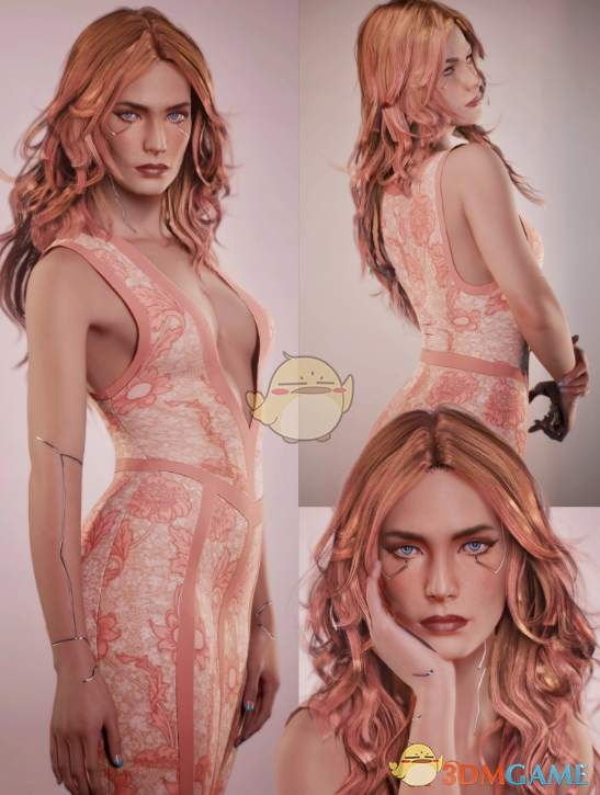 《赛博朋克2077》深V无袖包臀裙MOD