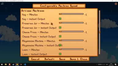 《星露谷物语》可配置机器速度MOD