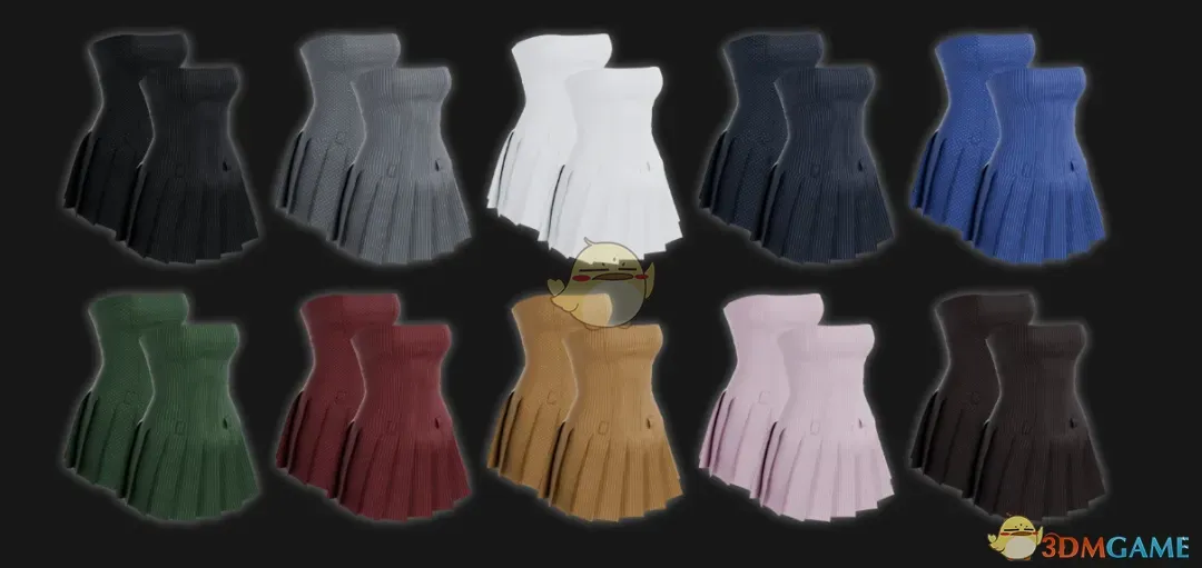 《赛博朋克2077》百褶迷你连体裙MOD