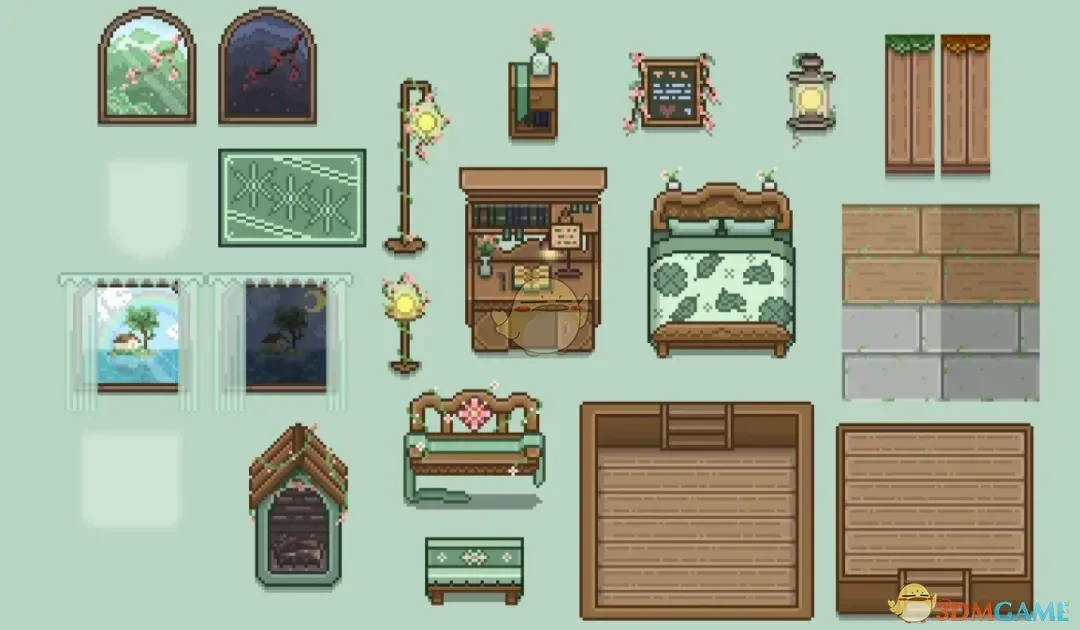 《星露谷物语》春日阳光主题家具包MOD