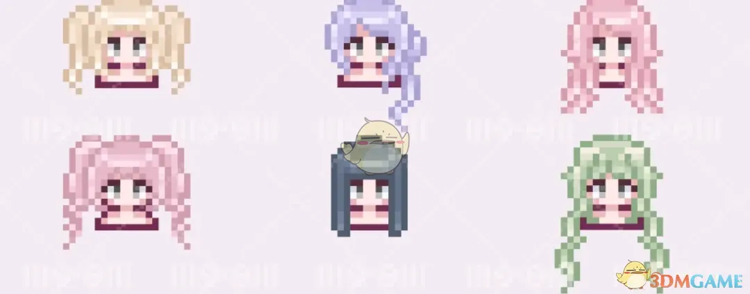 《星露谷物语》可染色动态发型包MOD