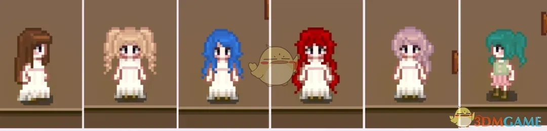 《星露谷物语》可染色动态发型包MOD