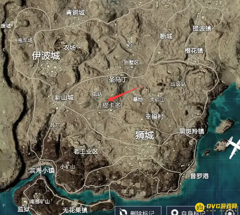 《和平精英》沙漠悬崖位置详解