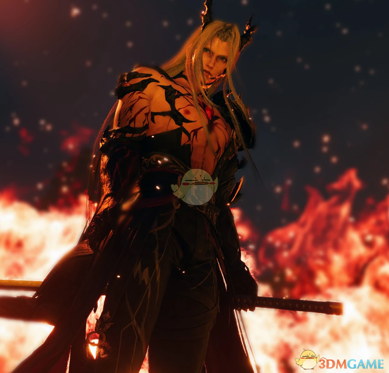 《最终幻想7：重生》萨菲罗斯的暗裔魔龙服装MOD