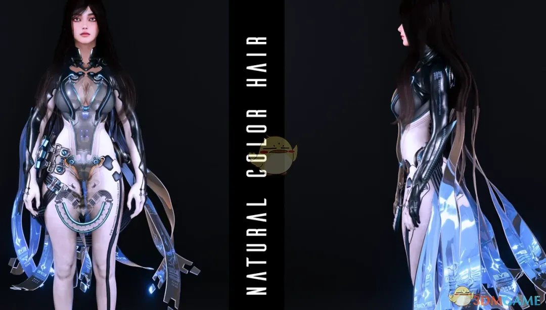 《赛博朋克2077》剑星渡鸦飘逸长发MOD