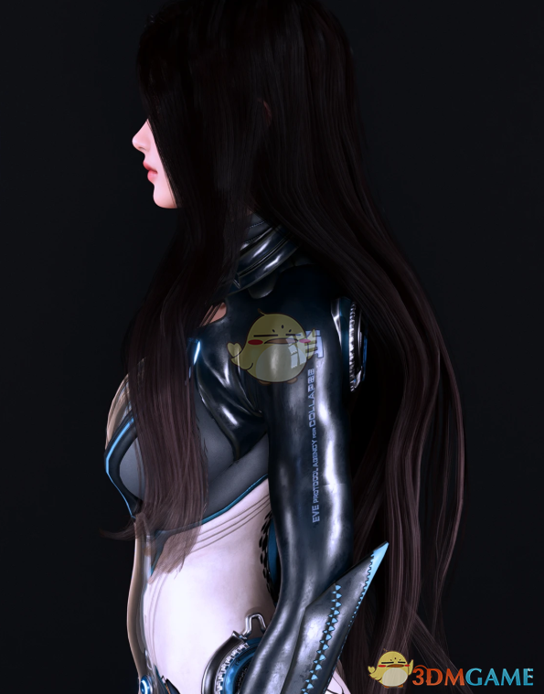 《赛博朋克2077》剑星渡鸦飘逸长发MOD