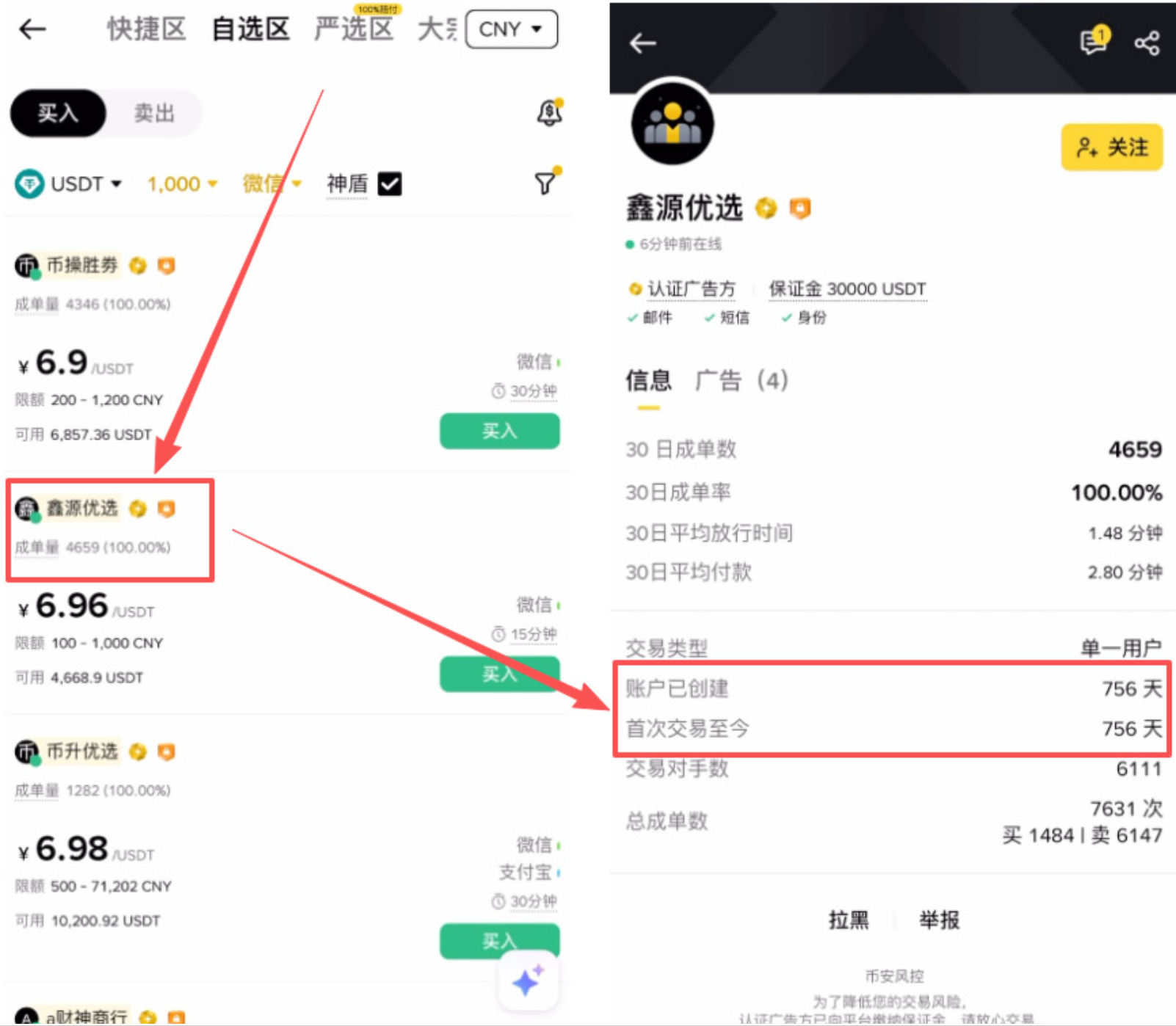 商家信息展示