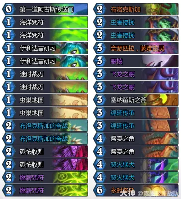 炉石传说治愈艾泽拉斯法术瞎卡组代码分享