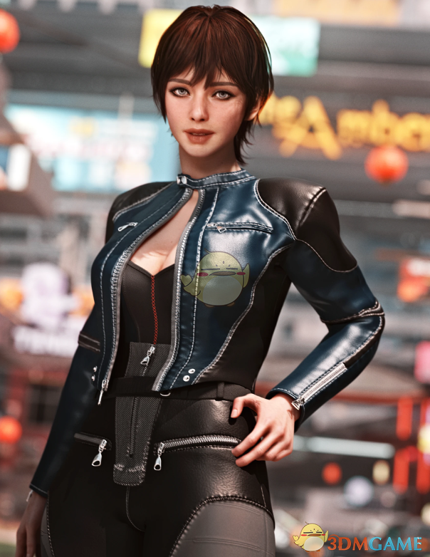 《赛博朋克2077》性感机车服MOD