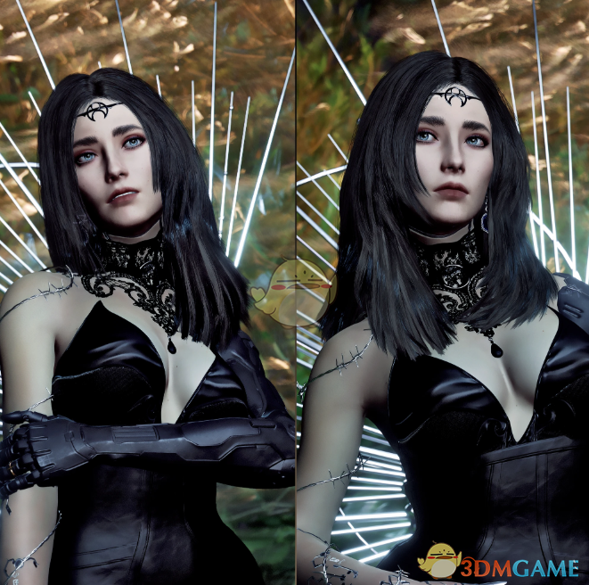 《赛博朋克2077》记忆女神墨涅发型MOD