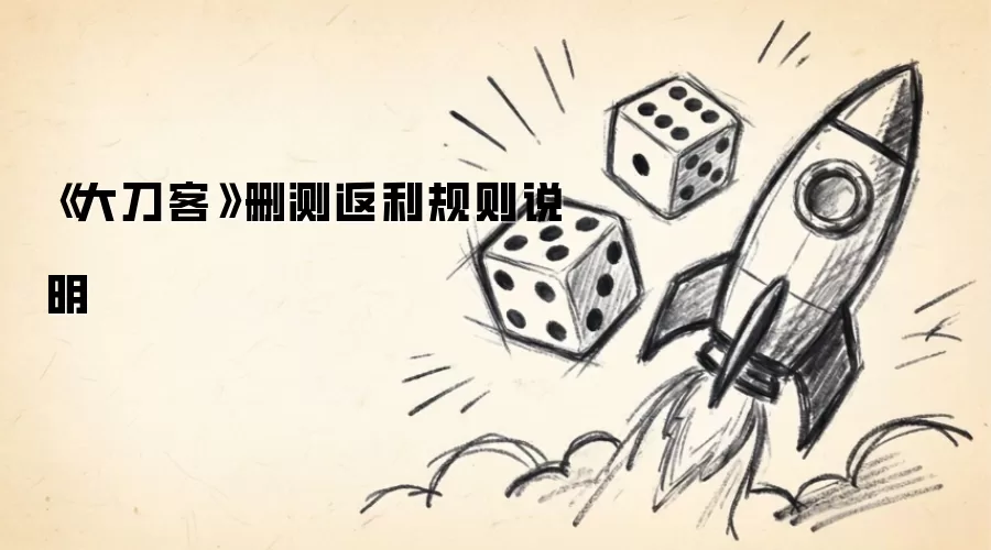 《大刀客》删测返利规则说明