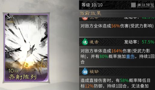 《三国:天下归心》背水断桥队成员推荐