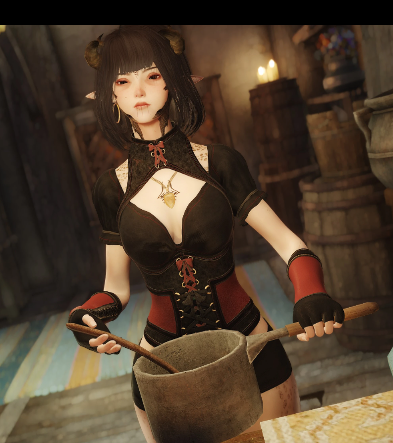 《上古卷轴5：天际重制版》酒馆女仆制服MOD