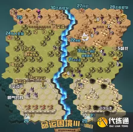 剑与远征命运困境3攻略路线图