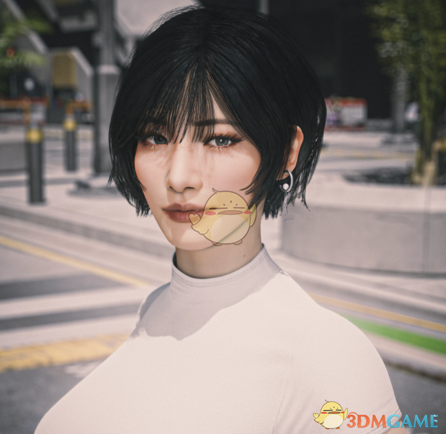 《赛博朋克2077》冬季时尚短发MOD