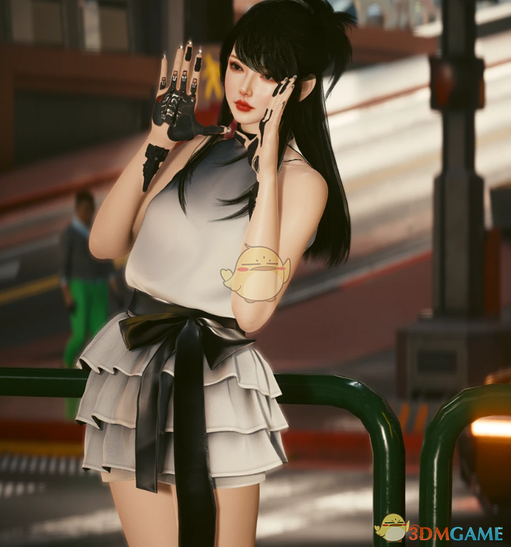 《赛博朋克2077》露肩多层蛋糕裙MOD
