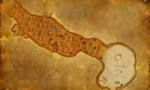 魔兽世界千针石林矿点分布图一览