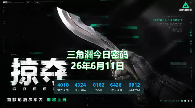 三角洲行动6月11日今日密码是多少?特勤处制造,军需处兑换子弹一览