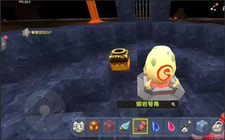 迷你世界怎样检查熔岩之石