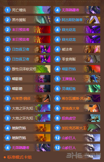 炉石传说当前版本最强大王术卡组推荐
