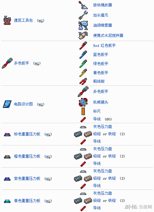 泰拉瑞亚合成表截图