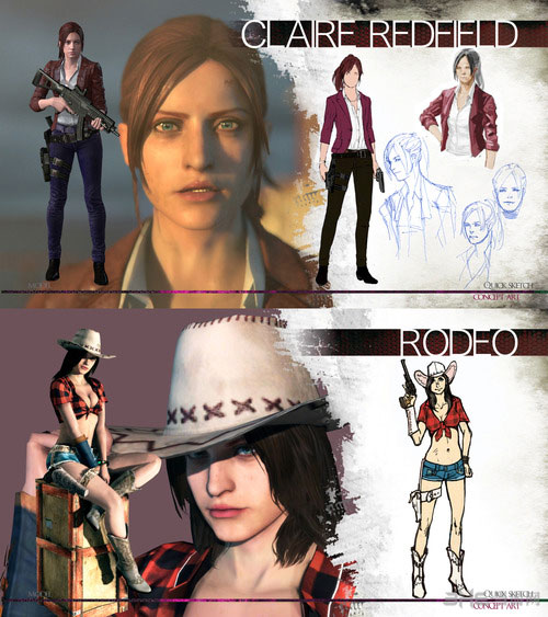 生化危机启示录2Claire Redfield设定图鉴