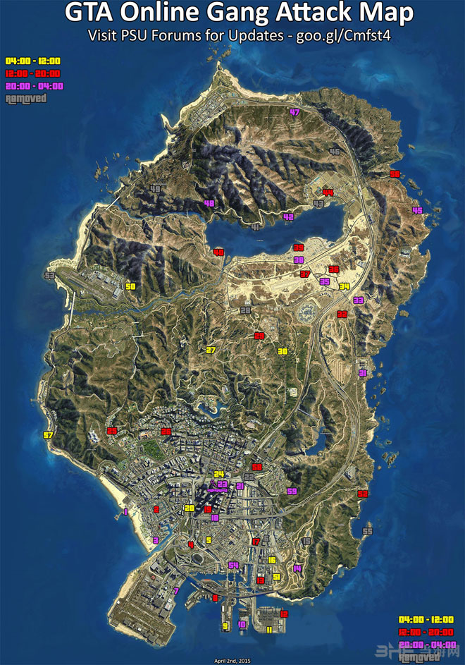 GTAOL帮派战争时间地点一览 帮派地图详解
