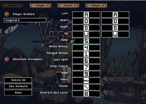 流浪Vagante按键怎么修改 游戏操作更改方法