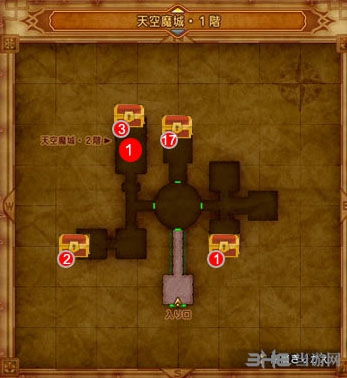 勇者斗恶龙11天空魔城收集攻略 DQ11天空魔城地图