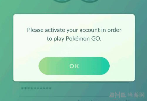 精灵宝可梦GO please activate your account in order to play1